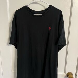 Polo by Ralph Lauren Black Tee with Red Logo